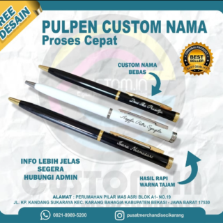 pulpen metal custom nama